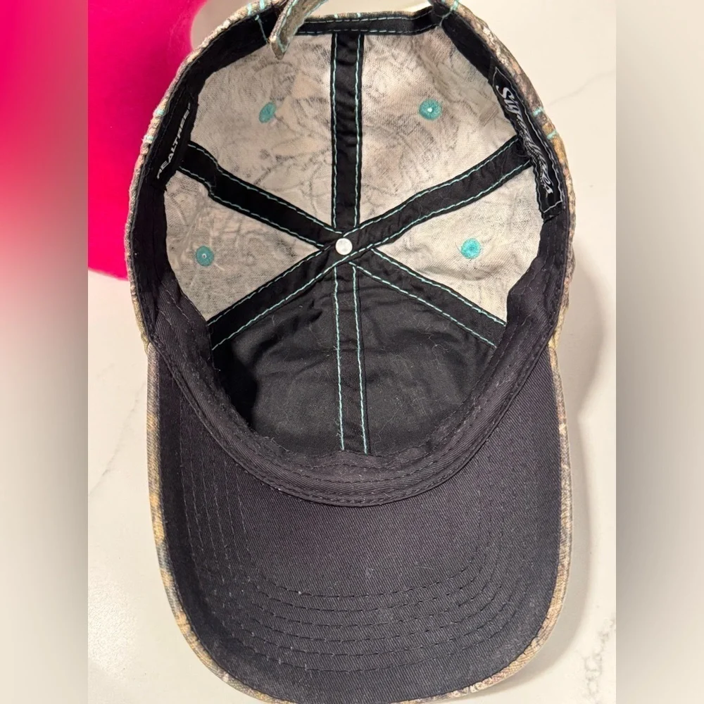 Realtree Camouflage Hat with Teal Accents
